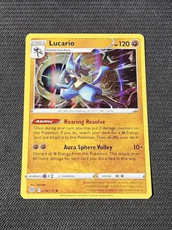 Pokemon Brilliant Stars "Lucario" 79/172 / Holo Rare / Near Mint - Image 1