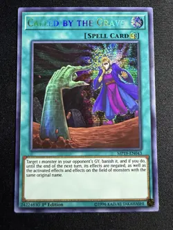 YUGIOH CALLED BY THE GRAVE RA01-EN057 SECRET 1ST ED NM - Image 1