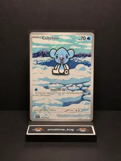 Pokemon Black Bolt Illustration Rare Cubchoo #109 - Image 1