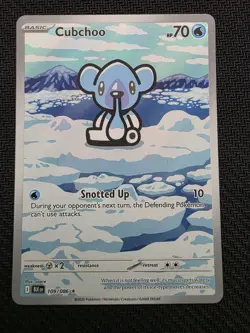 Cubchoo 109/086 Sv: Black Bolt NM Illustration Rare Pokemon TCG - Image 1