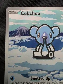 Cubchoo 109/086 Sv: Black Bolt NM Illustration Rare Pokemon TCG - Image 2