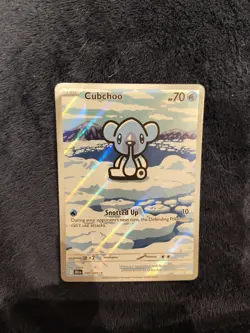 Pokemon Cubchoo Black Bolt Illustration Rare Card 109/086 - Image 1