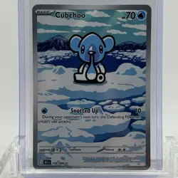 Pokemon TCG Black Bolt Cubchoo #109/086 Illustration Rare NM- - Image 1