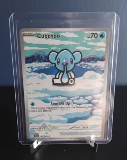 Pokemon TCG: Cubchoo 109/086 - Black Bolt - Illustration Rare - English - Image 1