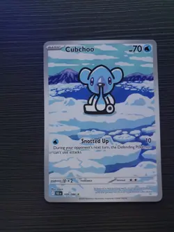Cubchoo Illustration Rare Black Bolt 109/086 Pokemon TCG - Image 2
