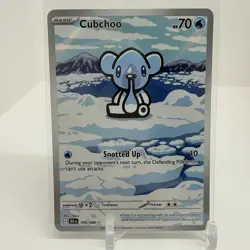 Pokemon Cubchoo 109/086 Illustration Rare BLK - Image 1