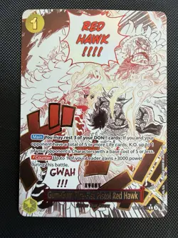 Gum-Gum Fire-Fist Pistol Red Hawk (Alt Art) OP11-114 English - One Piece TCG - Image 1