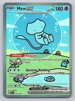 Mew Ex 232/091 Special Illustration Rare Paldean Fates Pokemon Card CUSTOM - Image 1