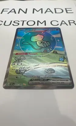 Mew Ex 232/091 Special Illustration Rare Paldean Fates Pokemon Card CUSTOM - Image 4