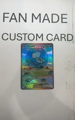 Mew Ex 232/091 Special Illustration Rare Paldean Fates Pokemon Card CUSTOM - Image 5