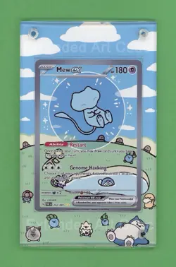 Mew EX SIR Paldean Fates #2 ART 232/091 Pokemon Extended Artwork Case - Image 3