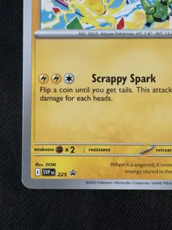 Pokemon TCG Pikachu World Championships 2025 - SVP 225 Black Star Promo NM - Image 3