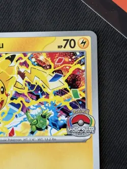 Pokemon TCG Pikachu World Championships 2025 - SVP 225 Black Star Promo NM - Image 5