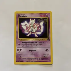 Pokemon Mewtwo 1st edition rare card will make very good grade 1995 top card - Image 2
