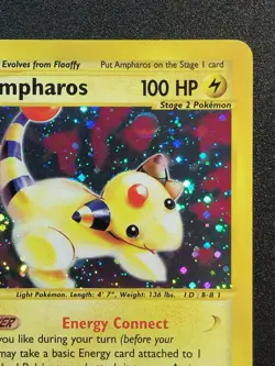 Ampharos 2/165 | Pokemon TCG | Expedition | Holo Rare | NM | Holo Bleed - Image 3