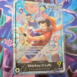 Bandai One Piece CCG Monkey.D.Luffy Leader OP15-098 Foil Full Art Card - Image 5