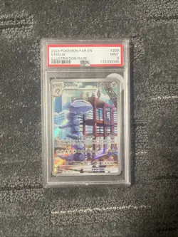 Pokemon TCG Steelix Paradox Rift Holo Card 208/182 PSA 9 Illustration Rare - Image 1