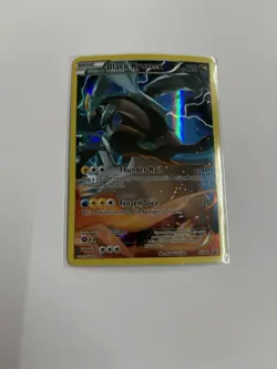 Pokemon TCG Black Kyurem XY80 Full Art Black Star Holo Promo Card - Image 1