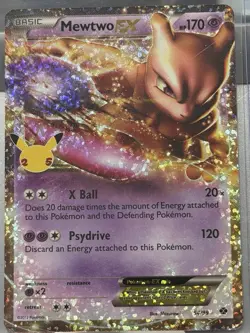 Pokemon TCG Mewtwo EX 54/99 Celebrations Ultra Rare Card NM/M Condition - Image 1