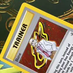 Blaine - 17/132 - Pokemon Gym Challenge 1st Edition Holo Rare Card WOTC NM - Image 3