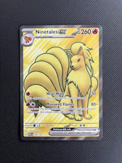 Pokemon Ninetails EX FA 186/165 Scarlet Violet 151 Full Art Near Mint Pack Fresh - Image 1