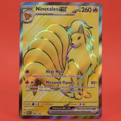 Pokemon TCG English Card MEW EN 151 Ninetalex ex 186/165 Full Art - Image 1