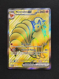 Pokemon Card Ninetales Full Art 186/165 Ultra Rare Scarlet & Violet 151 - Image 1