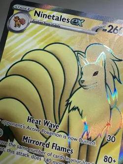 Pokemon TCG Scarlet & Violet 151 Ninetales ex 186/165 Ultra Rare Full Art Card - Image 2