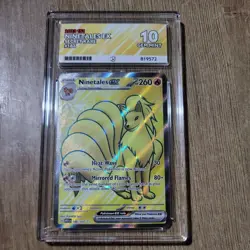 Pokemon Ninetales Ex 186/165 Secret Rare 151 ACE 10 GEM MINT - Image 1
