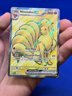Pokemon Scarlet & Violet 151 Ninetales ex 186/165 Full Art Ultra Rare NM - Image 2