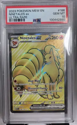 Ninetales EX 186/165 Ultra Rare Scarlet & Violet Pokemon 151 PSA 10 GEM MINT - Image 1