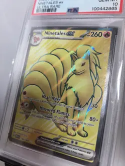 Ninetales EX 186/165 Ultra Rare Scarlet & Violet Pokemon 151 PSA 10 GEM MINT - Image 2