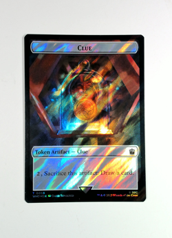 Human 0038 / Clue 0055 Double Token 38 / 55 MTG WHO NP Surge Foil - Image 2