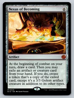 MTG OTJ The Big Score #25 Foil Nexus of Becoming Mythic Artifact - Image 1