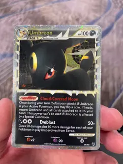 Pokemon TCG Umbreon Prime Undaunted Holo Rare 86/90 2010 - Image 1