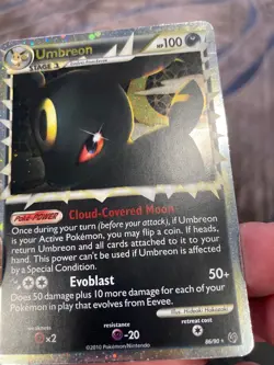 Pokemon TCG Umbreon Prime Undaunted Holo Rare 86/90 2010 - Image 3