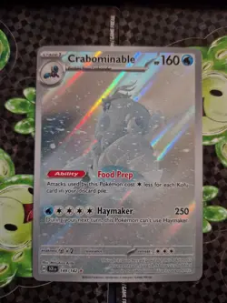 Pokemon Crabominable 149/142 Sv07: Stellar Crown Holo NM Near Mint - Image 1