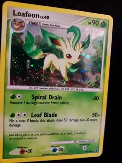 Leafeon 24/100 SWIRL Majestic Dawn Deck Exclusive Holo Rare Pokemon Card - Image 4