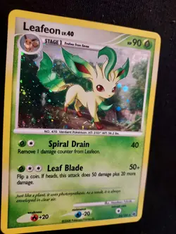 Leafeon 24/100 SWIRL Majestic Dawn Deck Exclusive Holo Rare Pokemon Card - Image 5
