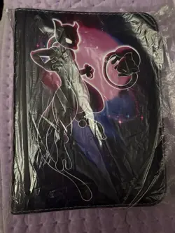 Black Binder, Mewtwo Premium 4-Pocket Holder, Binder for Pokemon Cards - Image 3