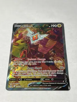 Pokemon TCG Rotom V Lost Origin 177/196 Holo Ultra Rare NM - Image 1