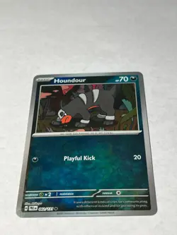 Pokemon TCG Houndour (Master Ball Pattern) 062/131 Prismatic Evolutions Holo LP - Image 1