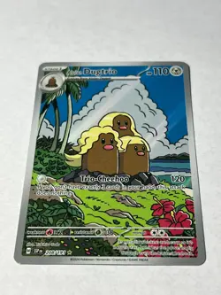 Pokemon TCG Alolan Dugtrio 208/191 Surging Sparks Holo Illustration Rare NM - Image 1