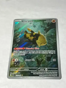 Pokemon TCG Relicanth 173/162 Sv05: Temporal Forces Holo Illustration Rare NM - Image 1