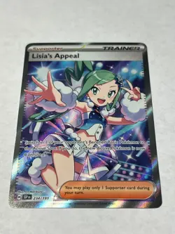 Pokemon TCG Lisia's Appeal 234/191 Sv08: Surging Sparks Holo Ultra Rare NM - Image 1