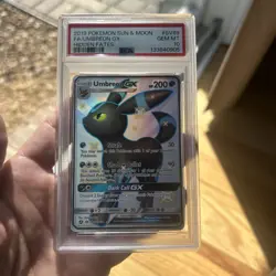 2019 Pokemon Sun & Moon Hidden Fates Shiny UMBREON GX SV69/SV94 PSA 10 GEM MINT - Image 1