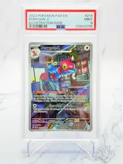 2023 Pokemon SV Paradox Rift Porygon-Z illustration Rare #214/182 PSA 9 Mint - Image 1