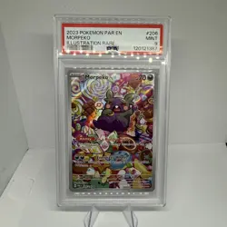 Pokemon Morpeko 206/182 Illustration Rare Full Art Paradox Rift PSA 9 - Image 1