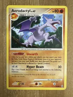 Aerodactyl 13/99 Platinum Arceus Rare Pokemon LP/MP - Image 1