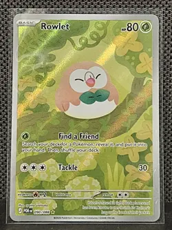 Pokemon TCG Perfect Order Illustration Rare IR Rowlet 090/088 NM - Image 1